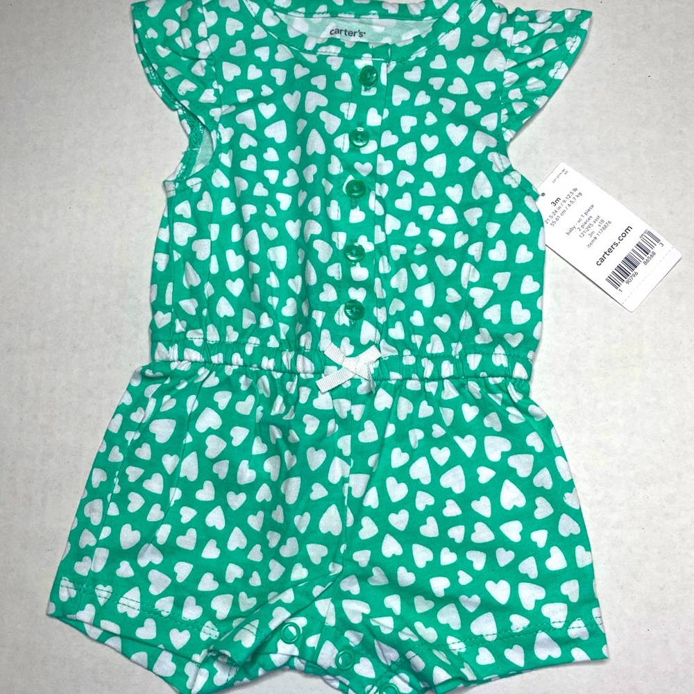 Carter's Baby girl heart romper